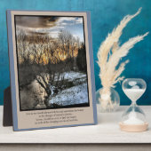 私たちの生活の季節感動的 フォトプラーク (側面)