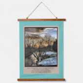 私たちの生活の季節感動的 吊り下げ型タペストリー (正面)