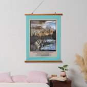 私たちの生活の季節感動的 吊り下げ型タペストリー (寝室)