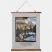 私たちの生活の季節感動的 吊り下げ型タペストリー (正面)