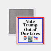 私たちの生活の磁石からトランプに投票 マグネット (正面/裏面)