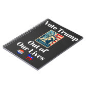 私たちの生活ノートからトランプに投票 ノートブック (左側)