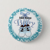 私たちの男の赤ちゃんシューズ 缶バッジ (正面)