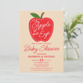 私たちの目と鼻の先のカップル ベビーシャワー 招待状 (スタンド正面)
