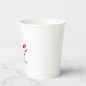 私たちの目のアップルのピンクボウ誕生日 紙コップ (左)