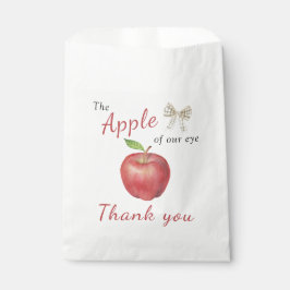 私たちの目のアップル子供の誕生日パーティー感謝していあなた フェイバーバッグ