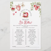 私たちの目のリンゴは彼女はむしろ赤ちゃんシャワーゲームをする (正面)