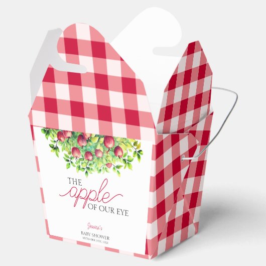 私たちの目のリンゴ感謝の赤ちゃんシャワー フェイバーボックス (オープン)