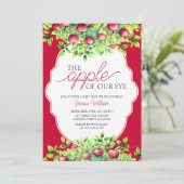 私たちの目のリンゴ感謝の赤ちゃんシャワー 招待状 (スタンド正面)