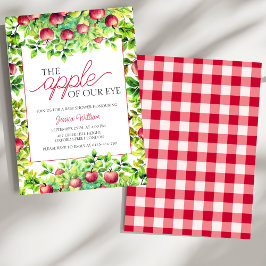 私たちの目のリンゴ感謝の赤ちゃんシャワー 招待状