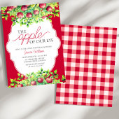 私たちの目のリンゴ感謝の赤ちゃんシャワー 招待状