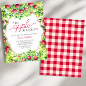 私たちの目のリンゴ感謝の赤ちゃんシャワー 招待状