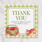 私たちの目のリンゴ赤ちゃんシャワー広場 フェイバータグ (正面)