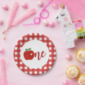 私たちの目のリンゴ 1歳の誕生日 紙皿 (パーティー)