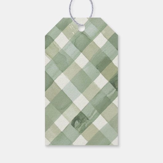 私たちの目の中のリンゴのベイビーシャワー ギフトタグ (裏面)