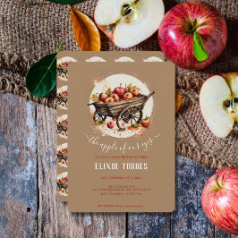 私たちの目の中のリンゴのベビーシャワー 招待状