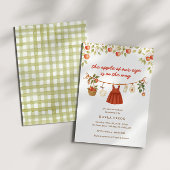 私たちの目の中のリンゴ オータム フォール ベイビー シャワー 招待状