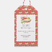 私たちの目の中のリンゴ ベビーシャワー ギフトタグ (正面)