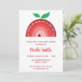 私たちの目の中のリンゴ, リンゴの虹, ベビーシャワーの招待 招待状 (スタンド正面)