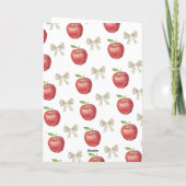 私たちの目の中のリンゴ 子供の誕生日パーティーありがとう サンキューカード (裏面)