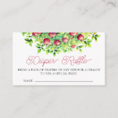 私たちの目の感謝のおむつラッフルのリンゴ エンクロージャーカード (正面)