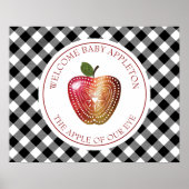 私たちの目の果樹園のリンゴのプライド赤ちゃんシャワー ポスター (正面)