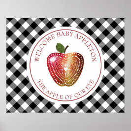 私たちの目の果樹園のリンゴのプライド赤ちゃんシャワー ポスター
