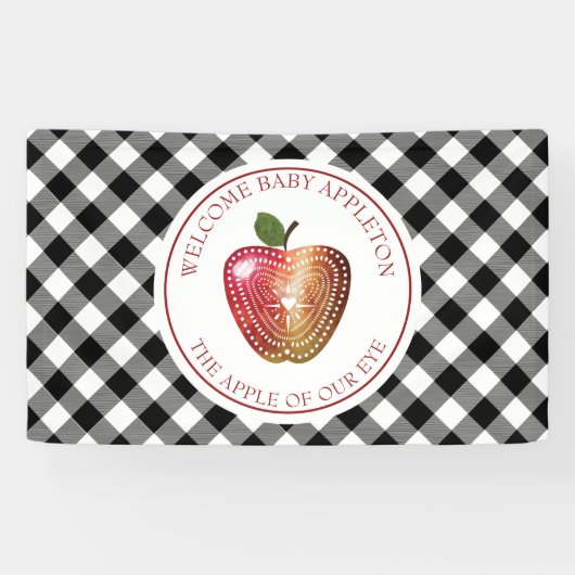 私たちの目の果樹園のリンゴのプライド赤ちゃんシャワー 横断幕 (横)