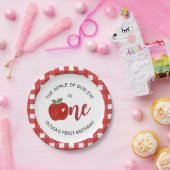 私たちの目の誕生日のリンゴ ペーパープレート (パーティー)