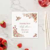 私たちの目の赤ちゃんシャワーのリンゴの水の色 スタンダードカクテルナプキン (インサイチュ)