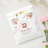 私たちの目の赤ちゃんシャワーの甘いリンゴ フェイバーバッグ (封をした状態)