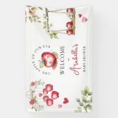 私たちの目の赤ちゃんシャワーの甘いリンゴ 横断幕 (縦)