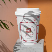 私たちの目の赤ちゃんシャワーの甘いリンゴ 紙コップ