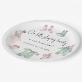 私たちの眠っている美しいの赤ちゃんシャワー ペーパープレート (アングル)