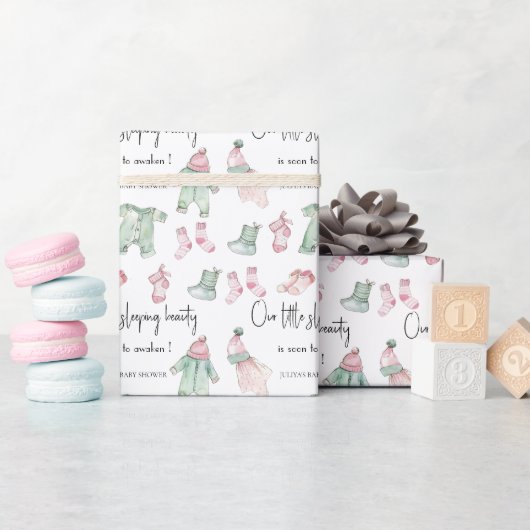 私たちの眠っている美しいの赤ちゃんシャワー ラッピングペーパー (ベビーシャワー)