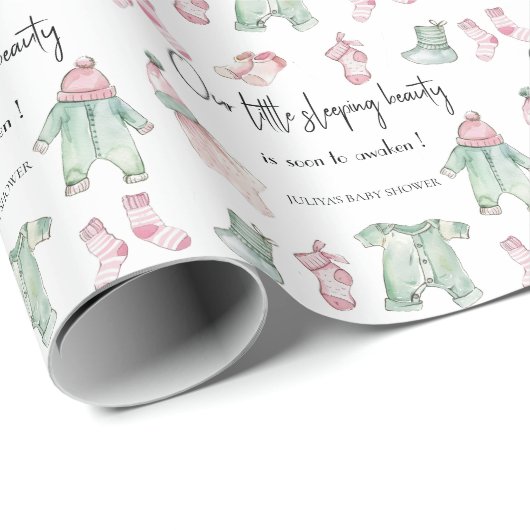 私たちの眠っている美しいの赤ちゃんシャワー ラッピングペーパー (ロールコーナー)