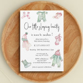 私たちの眠っている美しいの赤ちゃんシャワー 招待状