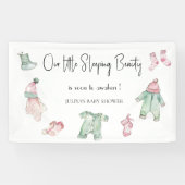 私たちの眠っている美しいの赤ちゃんシャワー 横断幕 (横)