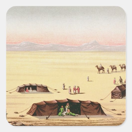 私たちの砂漠のキャンプ スクエアシール (正面)