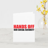 私たちの社会保障を保護社会から引き離す カード (黄色い花)