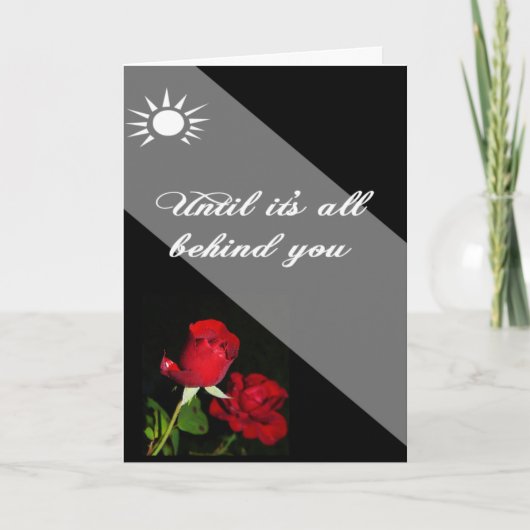 私たちの祈りの言葉の信仰と神は後ろにいる カード (正面)