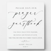 私たちの祈りをサイン Wedding ゲストブック フォトプラーク (正面)