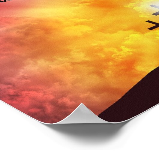 私たちの神はプレミアムキャンバスの光沢ポスターを支配 ポスター (角)