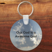 私たちの神は神素晴らしである – Keychain キーホルダー (正面)