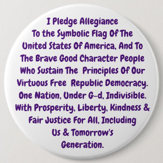 私たちの神聖な価値を生きるボタンのリマインダー 缶バッジ