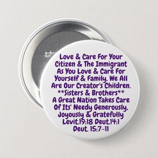 私たちの神聖な価値を生きるボタンのリマインダー 缶バッジ (正面&裏面)