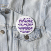 私たちの神聖な価値を生きるボタンのリマインダー 缶バッジ (インサイチュ)