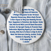 私たちの神聖な価値を生きるボタンのリマインダー 缶バッジ (インサイチュ)