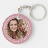 私たちの笑いは無限の友最高の達の写真キーチャ キーホルダー (裏面)