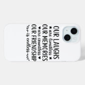私たちの笑いは無限大!友情の引用 Case-Mate iPhoneケース (裏面 (横))
